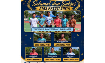 Atlet Tenis SMA Veteran 1 Sukoharjo Borong Prestasi di POPDA Kabupaten Sukoharjo 2026, Bukti Konsistensi Mencetak Juara hingga Tingkat Internasional
